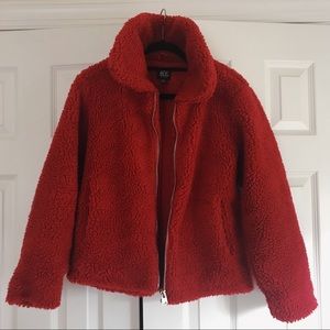 BDG Theo Fleece Teddy Jacket (size S/P)